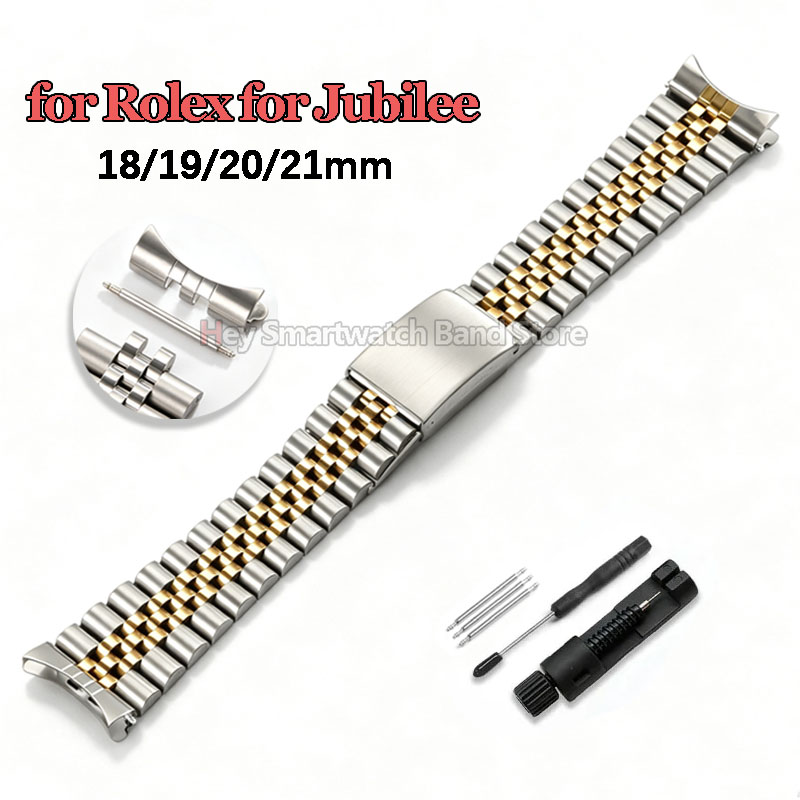 Rolex Watch Datejust - Bracelet de montre à extrémités courbes