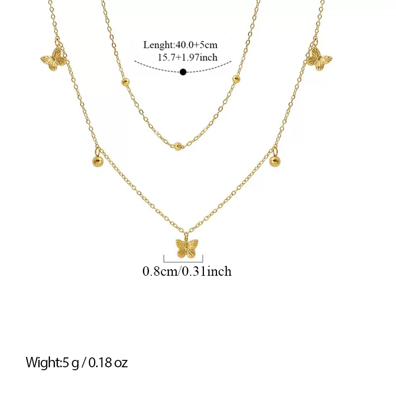 GANEMLY Collier pendentif papi - Butterfly Clasp Deployant avis et prix