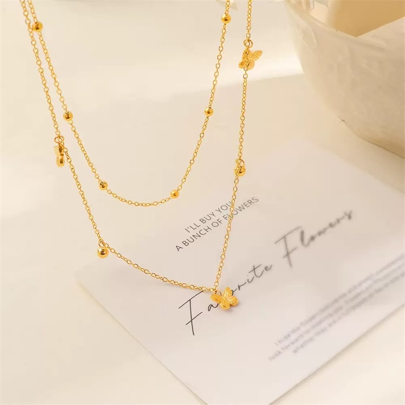 GANEMLY Collier pendentif papi - Butterfly Clasp Deployant avis et prix