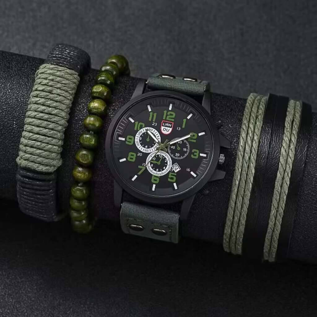 Ensemble de bracelets de montr - Leather Watch Band Men avis et prix